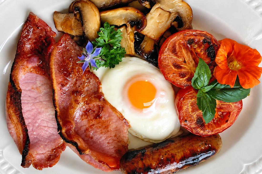 Cooked breakfast at the Waterford