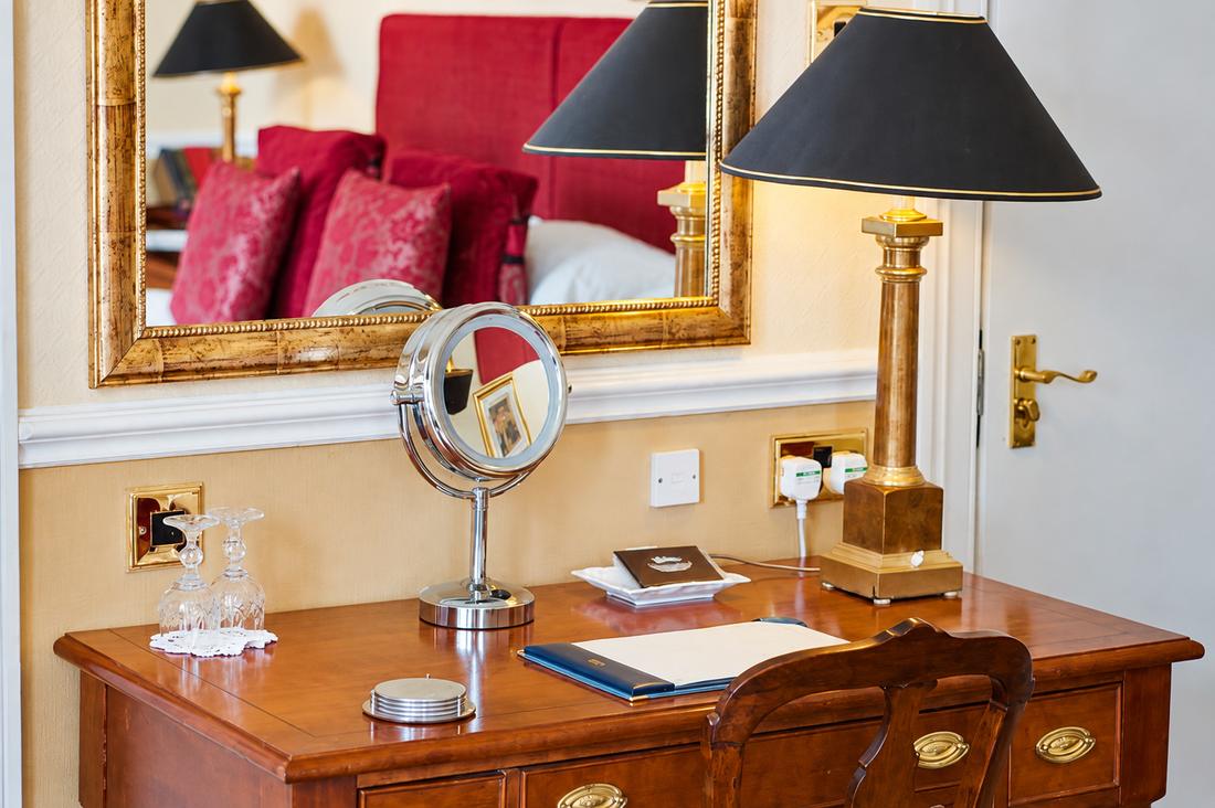 Dressing table and desk in a Waterford room